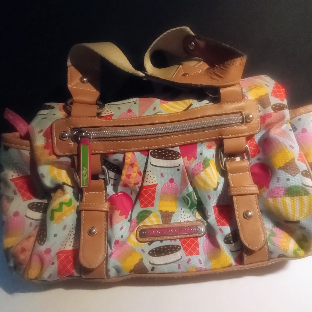 Colorful Ice Cream Print Women's Bag